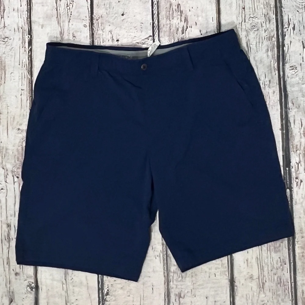 Under Armour Shorts Blue Golf Golfer Match Play Performance Athletic Outdoor